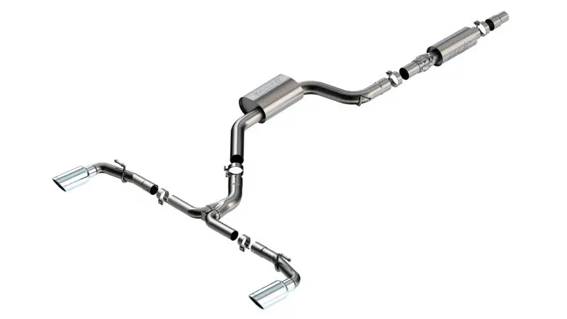 Borla 22-23 Volkswagen Golf Gti 2.0L At/Mt 3Inch S-Type Cat-Back Exhaust - 4In Split Single Tips 1