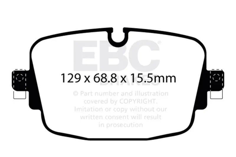 Ebc 19-23 Audi Rs6 / 19-23 Audi Rs7 Rear Yellowstuff Brake Pads 2