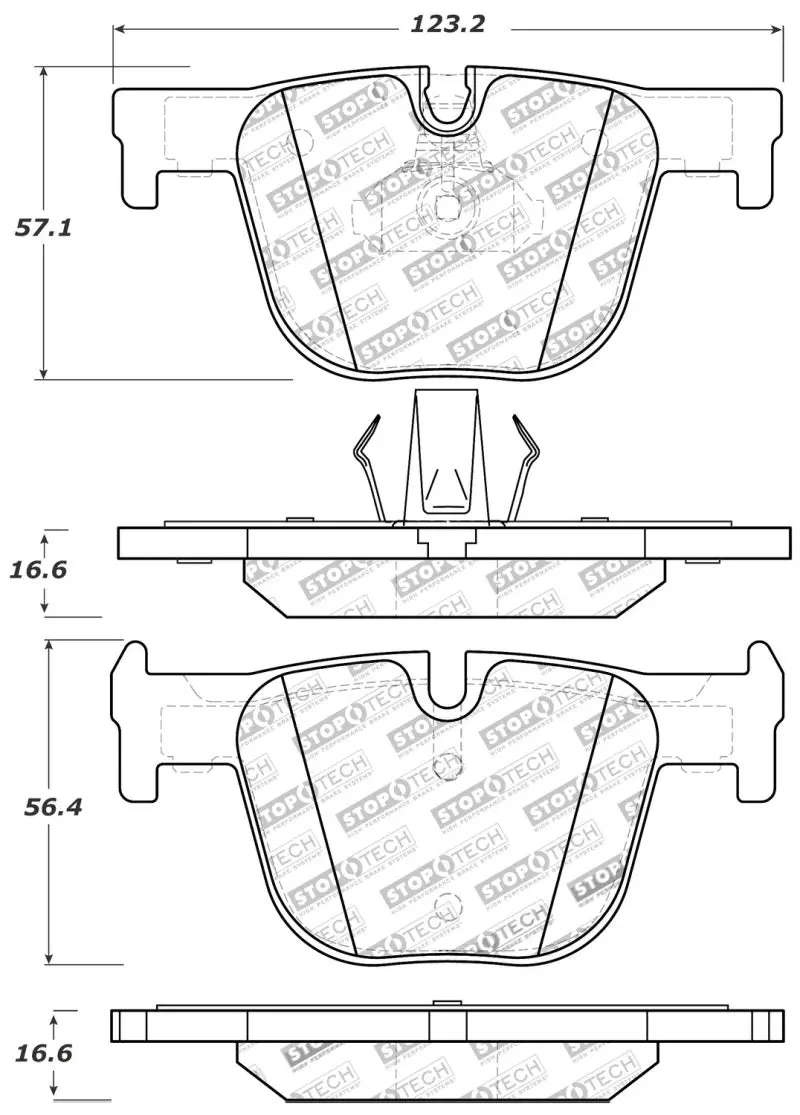 Stoptech Performance Brake Pads 1