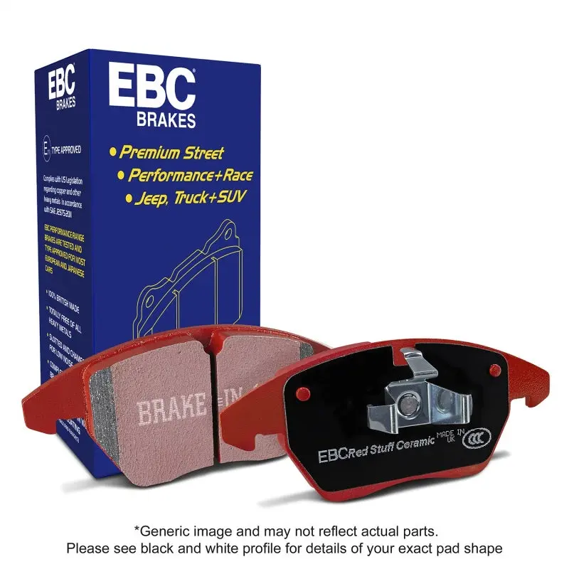 Ebc 99-01 Audi A4 1.8 Turbo (B5) Redstuff Front Brake Pads 1