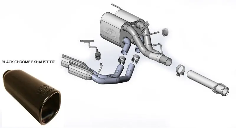 Ford Racing Tremor 3.5L 126-Inch Wheel Base Sport Side Exit Exhaust 1