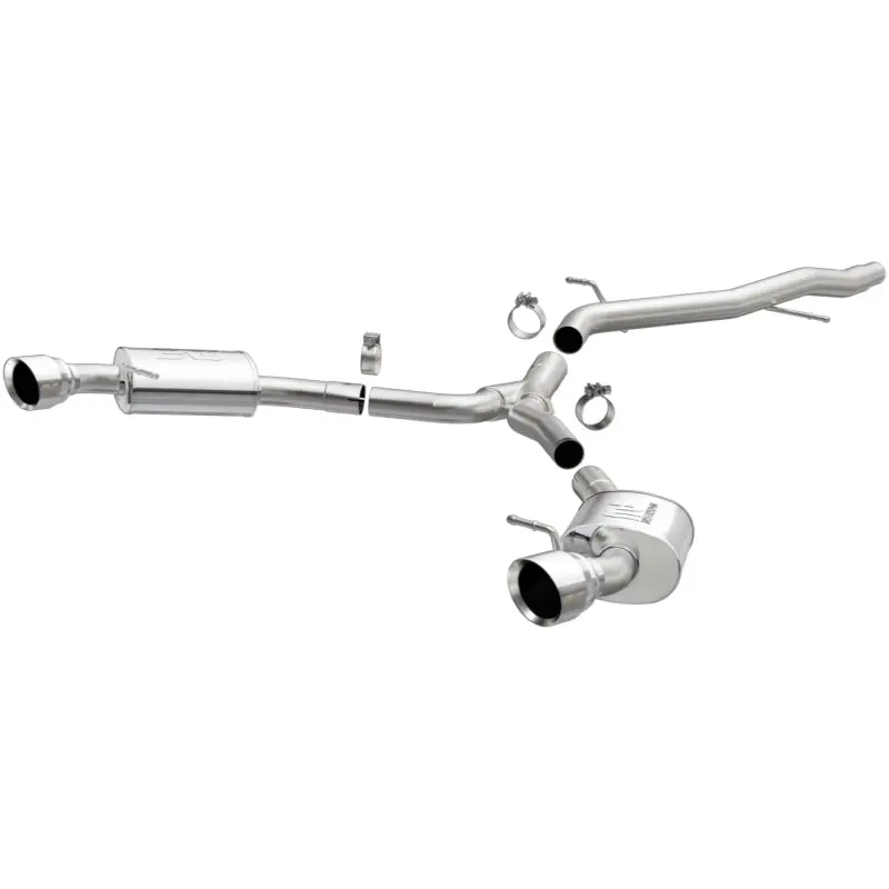 Magnaflow 18-19 Audi A5 Dual Exit Polished Stainless Catback Exhaust - 3In Main Piping Diameter 1