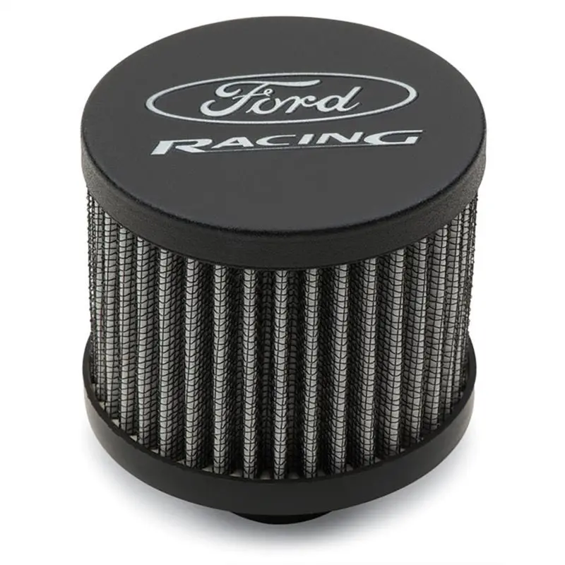 Ford Racing Black Crinkle Unshielded Breather W/Ford Racing Logo 1