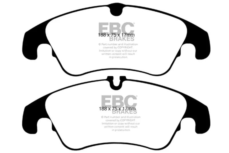 Ebc 09-11 Audi A4 2.0 Turbo Greenstuff Front Brake Pads 1