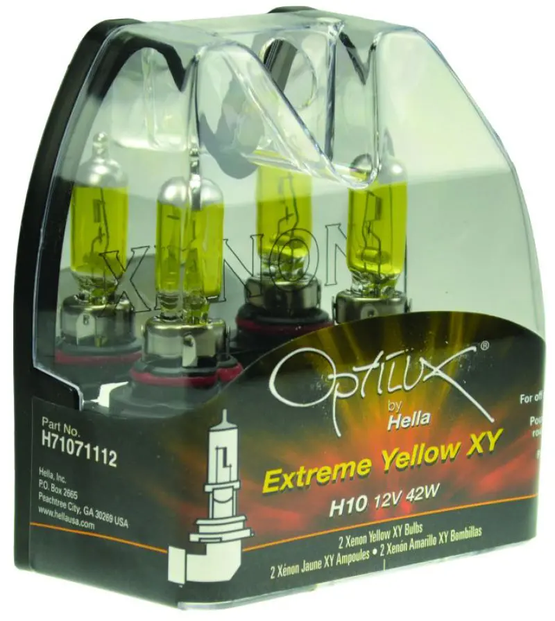 Hella Optilux H10 12V/42W Xy Xenon Yellow Bulb 1