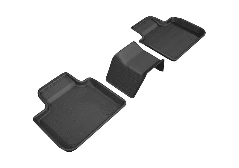 3D Maxpider 2018-2019 Bmw 6 Series Gran Turismo Kagu 2Nd Row Floormats - Black 1