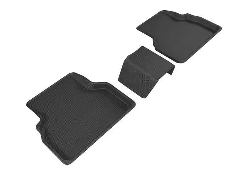 3D Maxpider 2015-2018 Audi Q3 Kagu 2Nd Row Floormats - Black 1