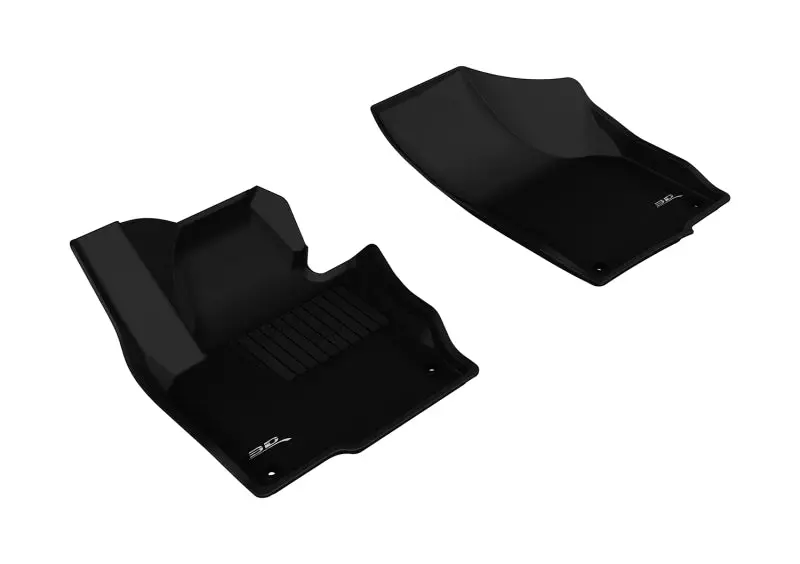 3D Maxpider 2009-2019 Volkswagen Tiguan/Tiguan Limited Kagu 1St Row Floormat - Black 1