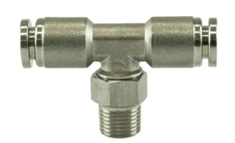 Turbosmart 1/8 Npt To Tee 1/4 Pushloc Stainless Steel 1