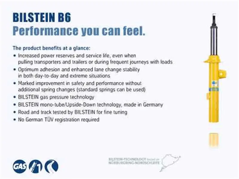 Bilstein B8 2012 Bmw 640I Base Coupe Front Left Shock Absorber 1