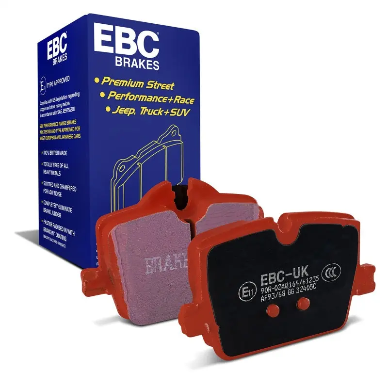 Ebc 2019+ Toyota Gr Supra (W/13In Rear Rotor) Redstuff Rear Brake Pads 1
