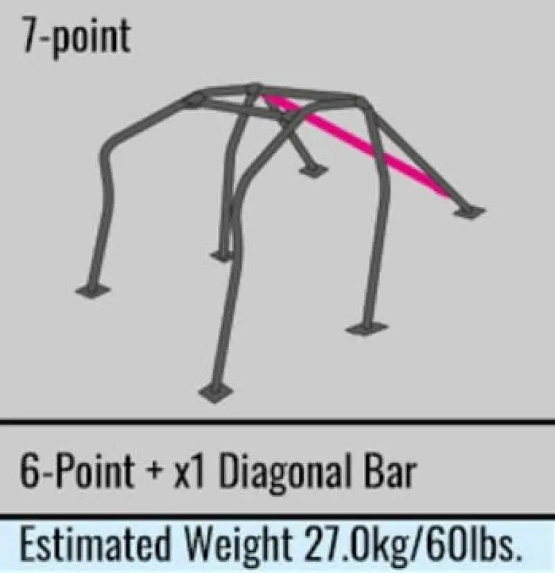 Cusco Roll Cage 7Pt Dash Escape Safety 21 2 Pass Ek Civic (Non-Sunroof Only) (S/O / No Cancel) 1
