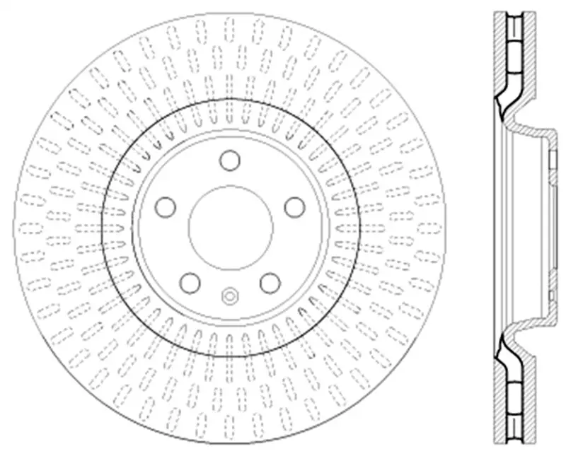 Stoptech Slotted & Drilled Sport Brake Rotor 1