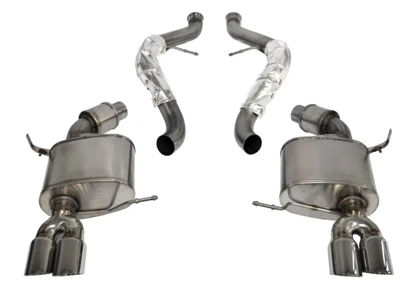 Corsa 2008-2012 Bmw M3 Convertible E93 Polished Sport Cat-Back Exhaust 1