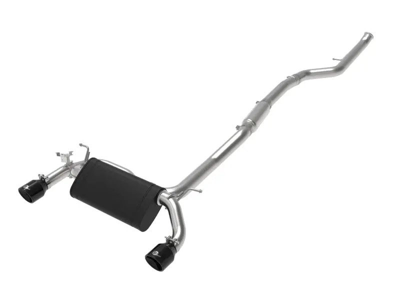 Afe Mach Forcexp 3In To 2.5In 304Ss Cat-Back Exhaust System W/ Black Tips 14-16 Bmw M235i (F22/23) 1