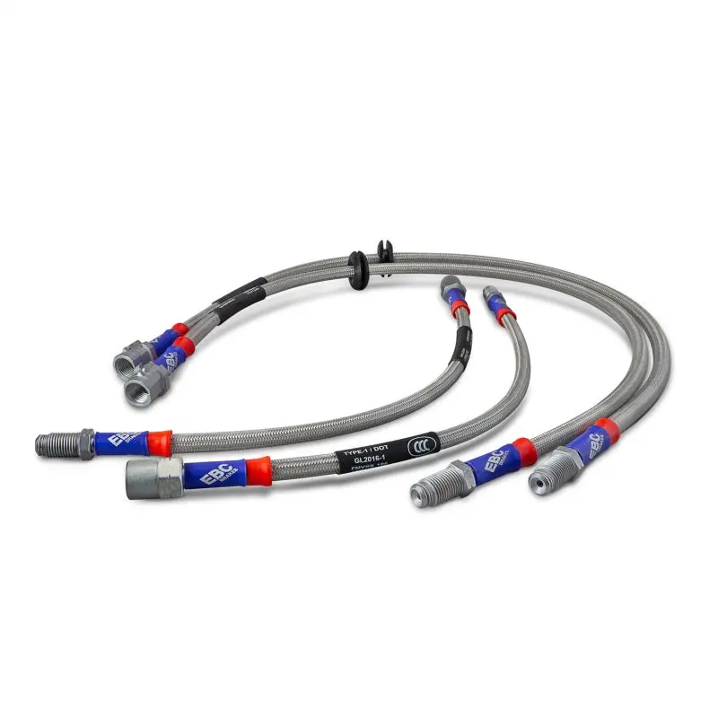 Ebc 12-14 Volkswagen Golf R Mk6 2.0T Stainless Steel Brake Line Kit 1