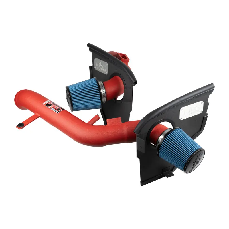 Injen 2015 M3/M4 3.0L Twin Turbo Wrinkle Red Short Ram 2Pc. Intake System W/ Mr Technology 1