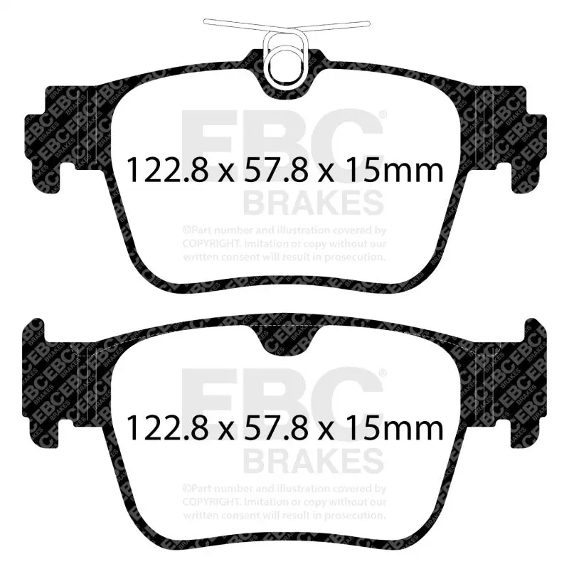 Ebc 2022+ Audi S3 2.0T Redstuff Rear Brake Pads 2