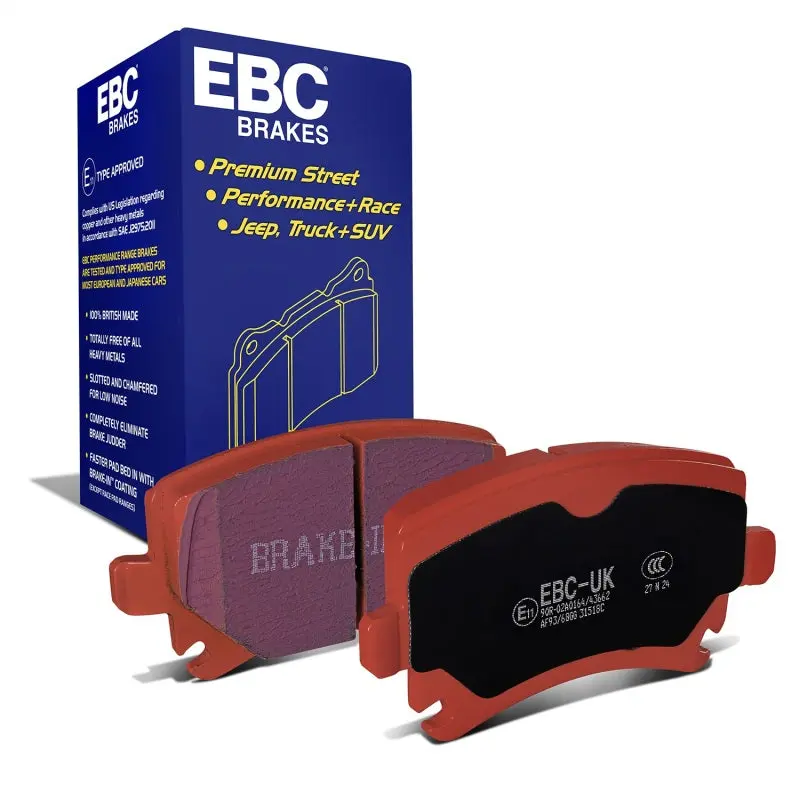 Ebc 06-13 Audi A3 2.0 Turbo (Girling Rear Caliper) Redstuff Rear Brake Pads 1