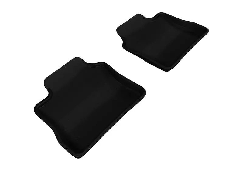 3D Maxpider 2010-2016 Porsche Panamera Kagu 2Nd Row Floormats - Black 1