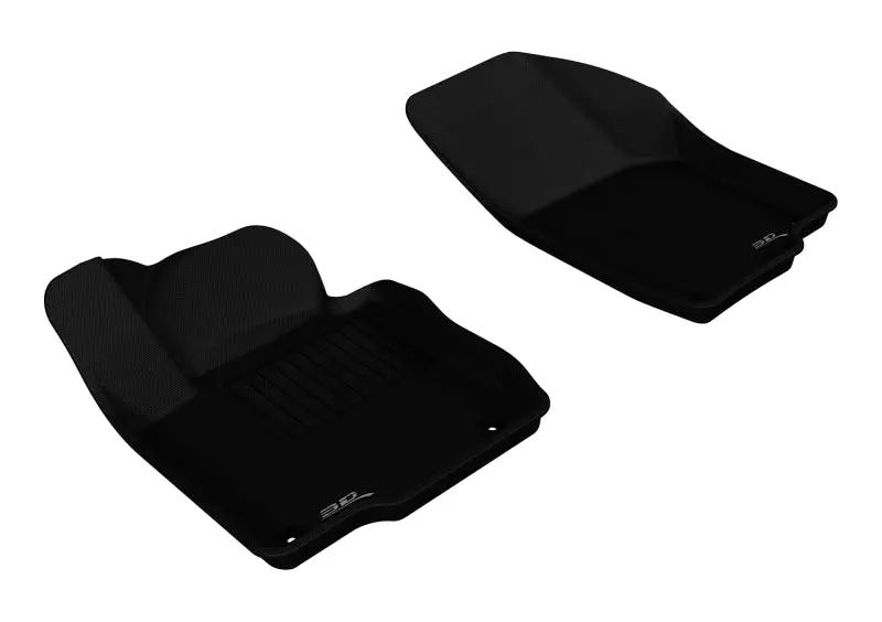 3D Maxpider 2012-2019 Volkswagen Passat Kagu 1St Row Floormat - Black 1