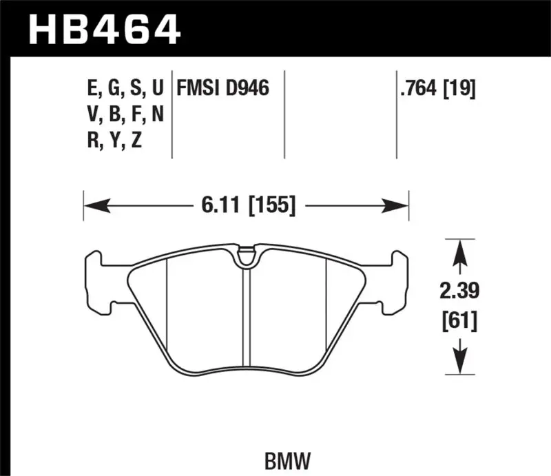 Hawk Hp+ Street Brake Pads 1