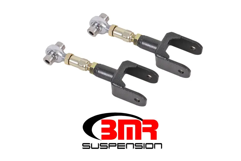 Bmr 79-04 Fox Mustang Upper Control Arms On-Car Adj. Rod Ends - Black Hammertone 1