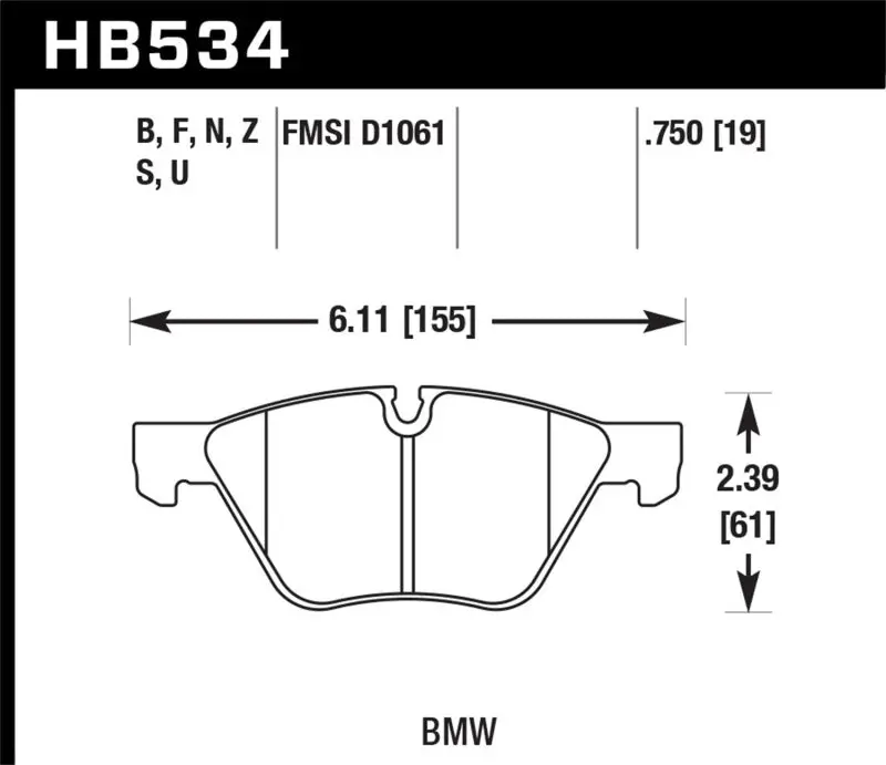 Hawk Hp+ Street Brake Pads 1