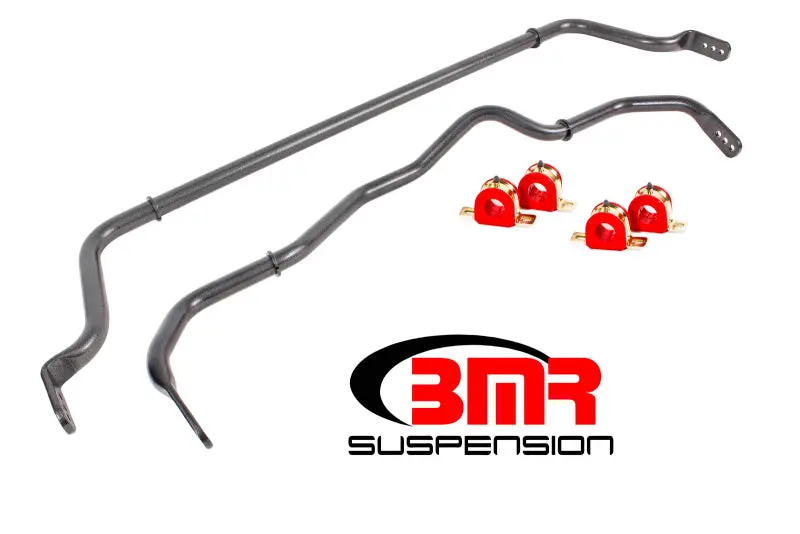 Bmr 16-18 Chevy Camaro Sway Bar Kit W/ Bushings - Black Hammertone 1