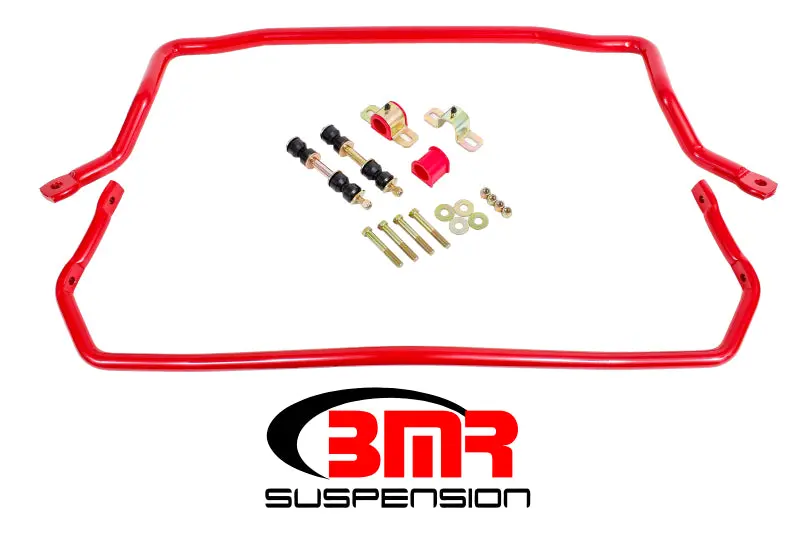 Bmr 78-87 G-Body Front & Rear Sway Bar Kit W/ Bushings - Red 1