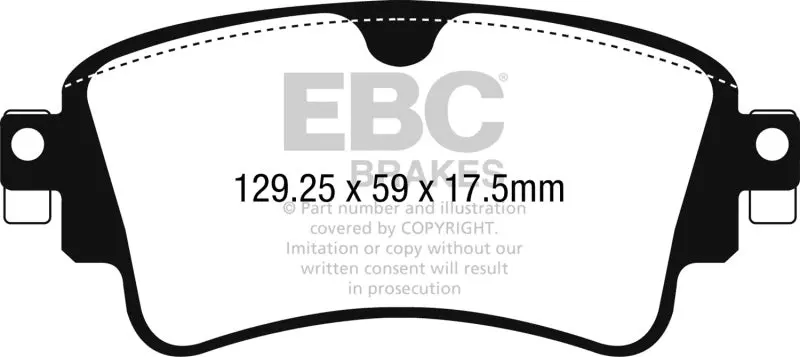 Ebc 17-18 Audi A4 / A4 Quattro / A5 Quattro Yellowstuff Rear Brake Pads 1