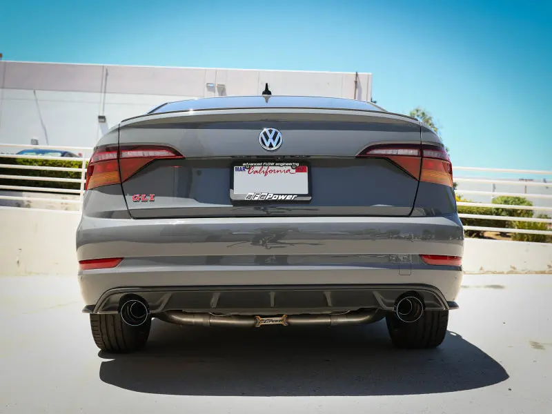 Afe 19-21 Vw Jetta Gli (Mkvii) L4-2.0L (T) Mach Force-Xp 304 Ss Cat-Back Exhaust System Blue Tips 2