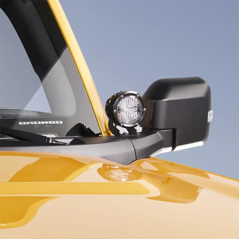 Ford Racing 2021+ Ford Bronco Mirror Mounted 4In Rigid Led Lights Kit 1