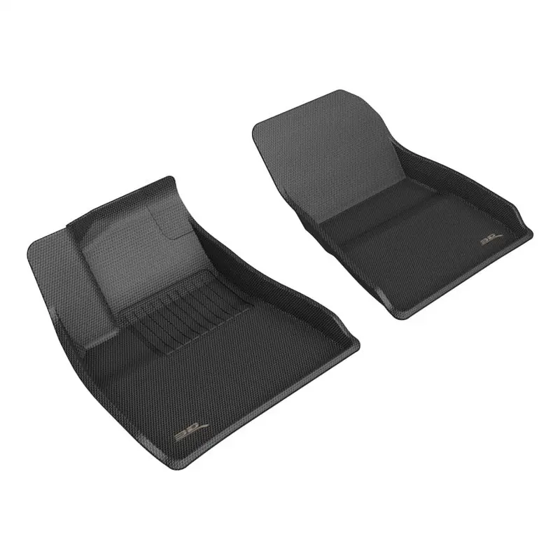 3D Maxpider 2024+ Tesla Model 3 Kagu 1St Row Floormat - Black 1