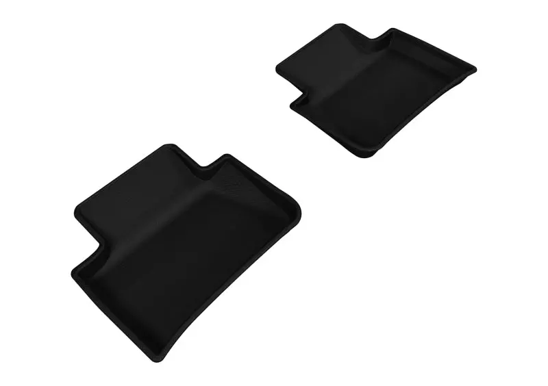 3D Maxpider 2014-2019 Porsche Macan Kagu 2Nd Row Floormats - Black 1