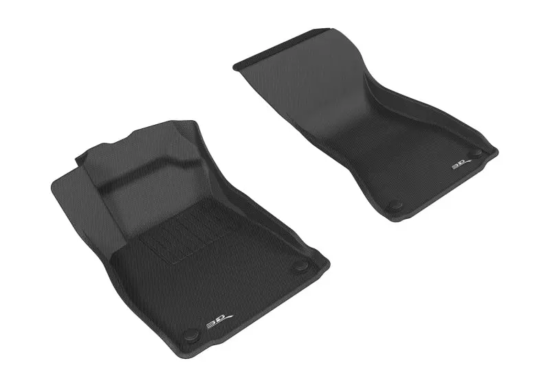 3D Maxpider 2017-2019 Audi A4/S4/A5/S5 Kagu 1St Row Floormat - Black 1
