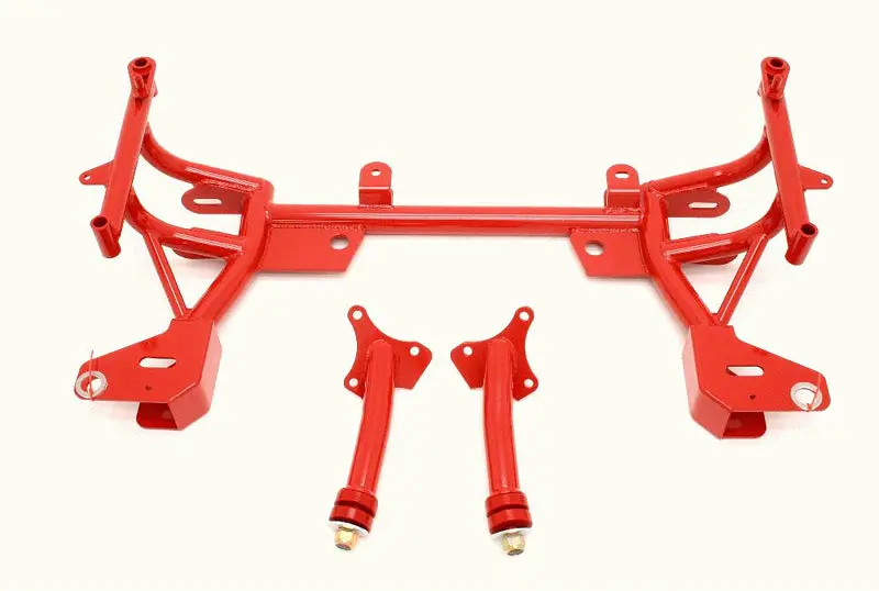 Bmr 93-02 F-Body K-Member W/ Turbo Sbc/Bbc Motor Mounts And Std. Rack Mounts - Red 1