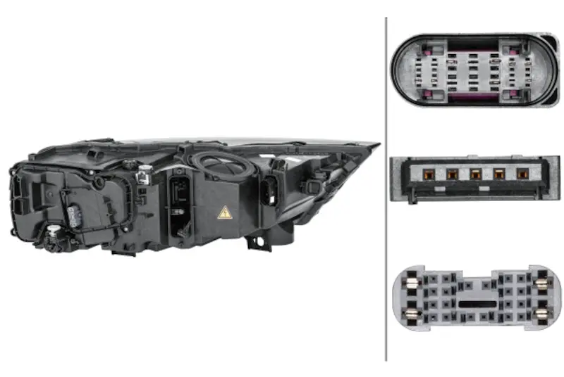 Hella 2017-2019 Audi Q7 Halogen Headlight Assembly 1
