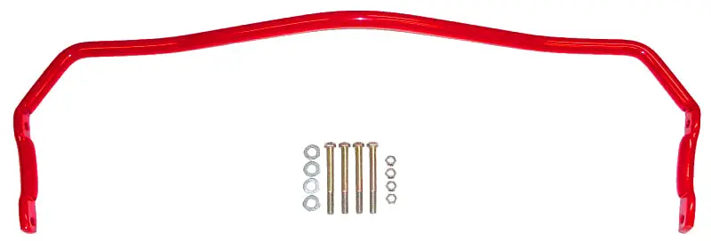 Bmr 64-72 A-Body Rear Solid 1.0In Sway Bar Kit - Red 1