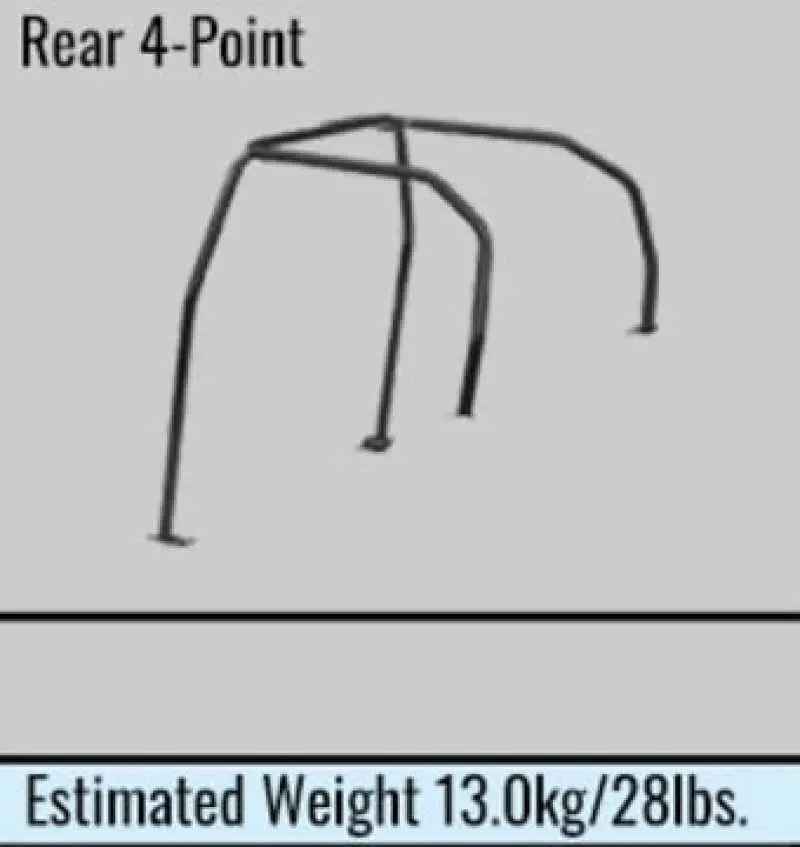 Cusco Safety 21 4-Passenger Rear 4-Point Blk 08-15 Mitsubishi Evo (Cz4a) Roll Cage (S/O/No Cancel) 1