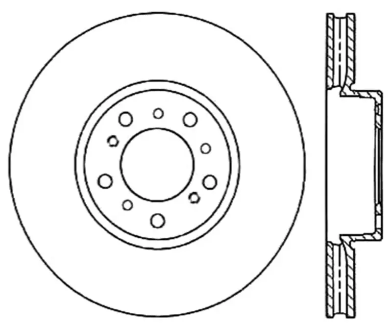 Stoptech Slotted & Drilled Sport Brake Rotor 1