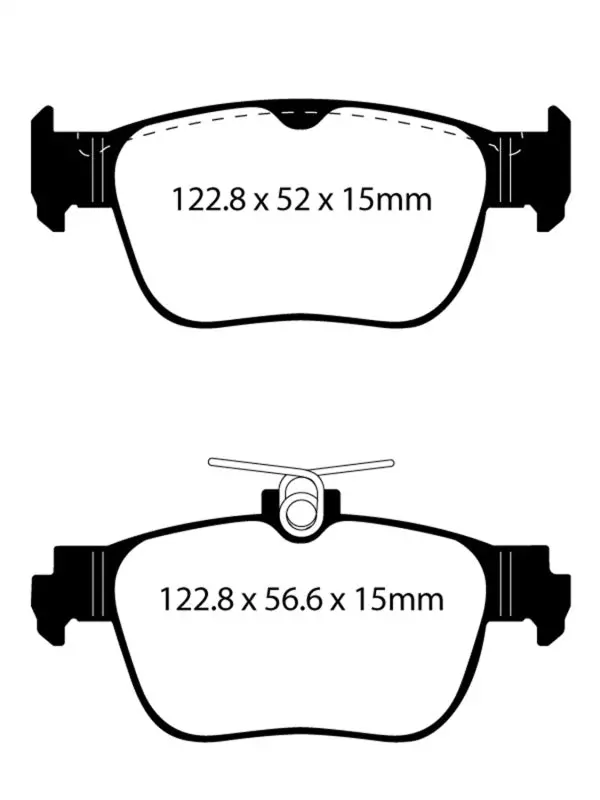 Ebc 2022+ Audi A3 2.0T (40) Yellowstuff Rear Brake Pads 2