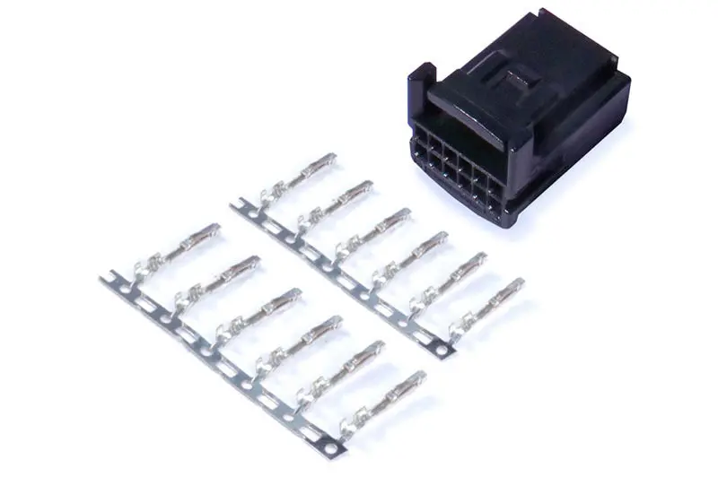 Haltech 12 Pin Tyco For Dra Digital Reluctor Adaptor Plug & Pins 1