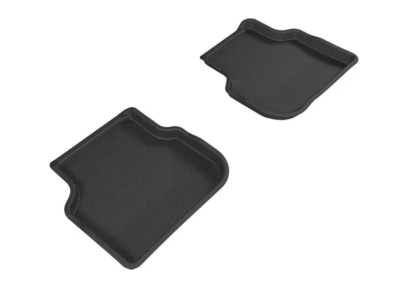 3D Maxpider 2011-2018 Volkswagen Jetta Sedan Kagu 2Nd Row Floormats - Black 1