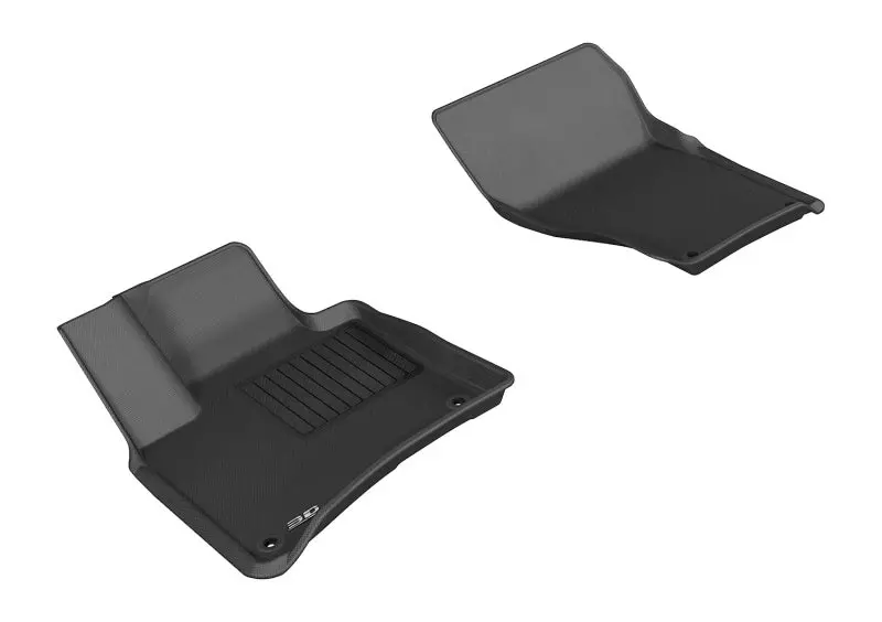 3D Maxpider 2011-2018 Porsche/Volkswagen Cayenne/Touareg Kagu 1St Row Floormat - Black 1