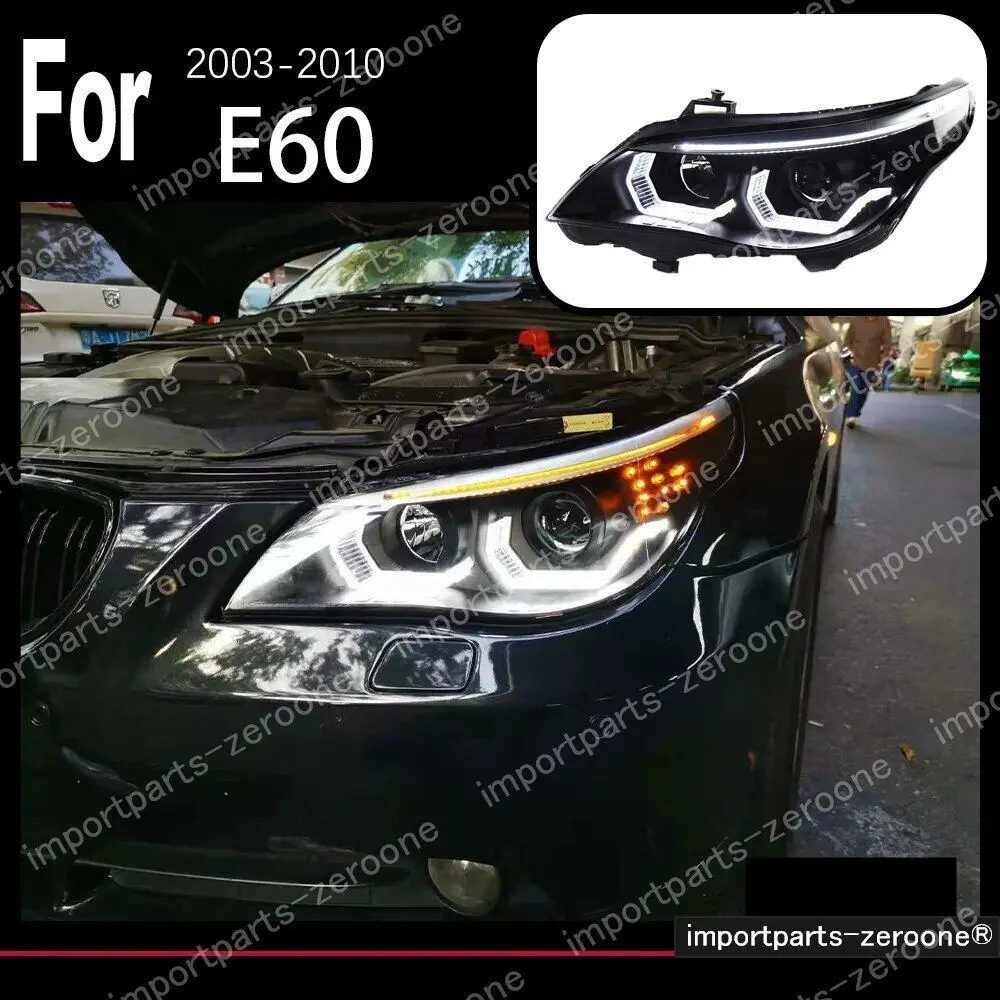 Bmw　５シリーズ　E60　2003～2010　アップグレードヘッドライト　Headlight No Bulb　　-Had-1054 1