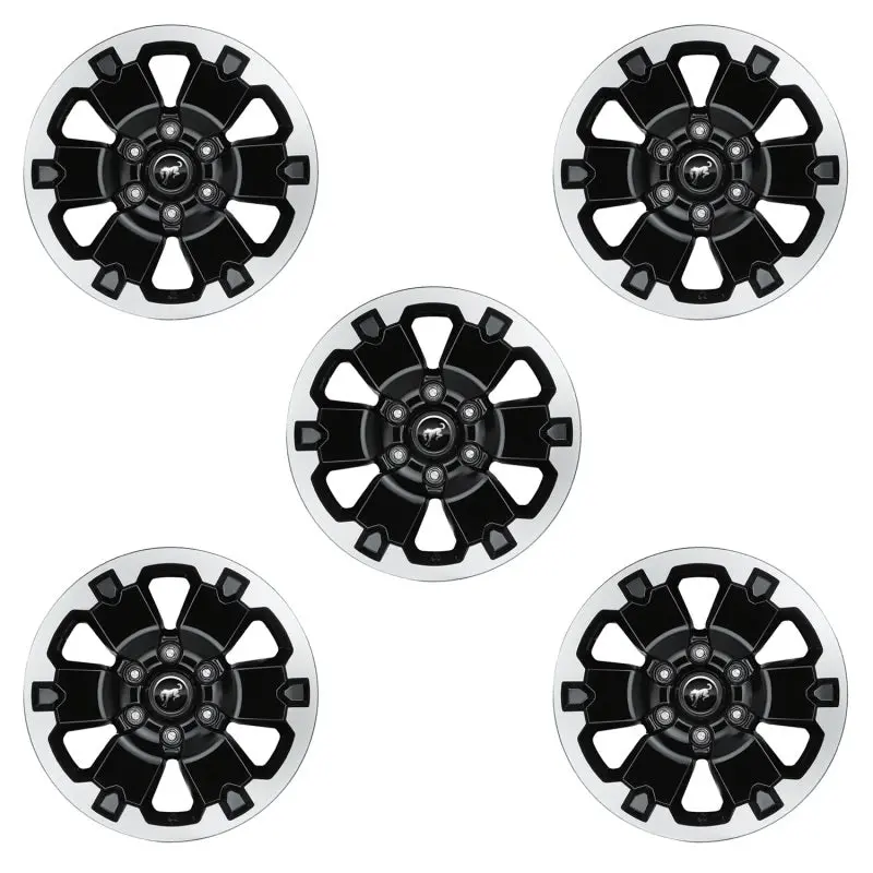 Ford Racing 21-22 Bronco 18In Black Machined Face Wheel Kit 1