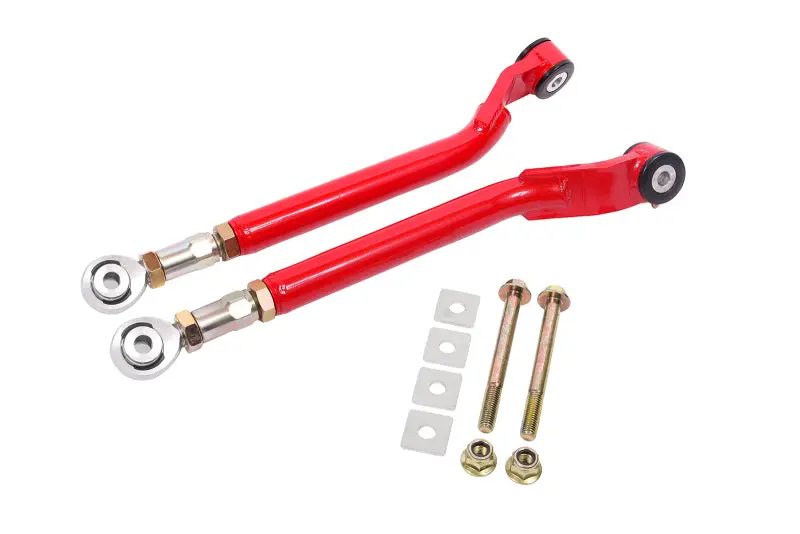 Bmr 08-17 Challenger Rear On-Car Adj. Toe Rods Delrin/Rod End Combo - Red 1