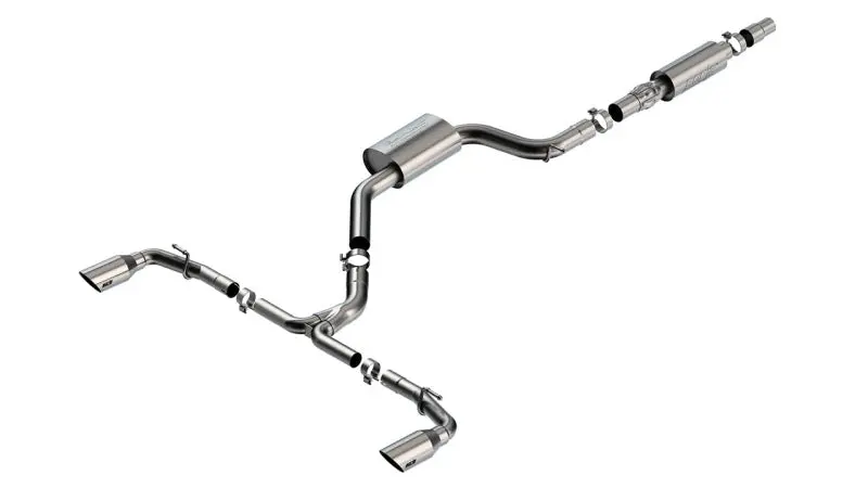 Borla 22-23 Volkswagen Golf Gti 2.0L At/Mt 3Inch S-Type Cat-Back Exhaust - 4In Brushed Ss Tips 1