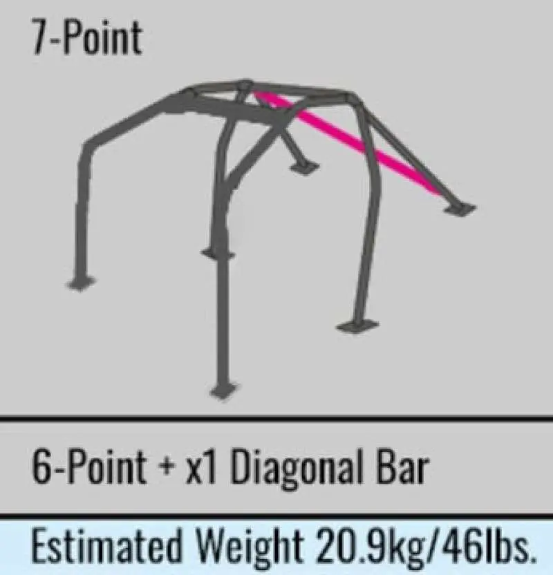 Cusco Chromoly Roll Cage 7-Point 2-Passenger Through Dash Mitsubishi Evo 10 Cz4a (S/O / No Cancel) 1
